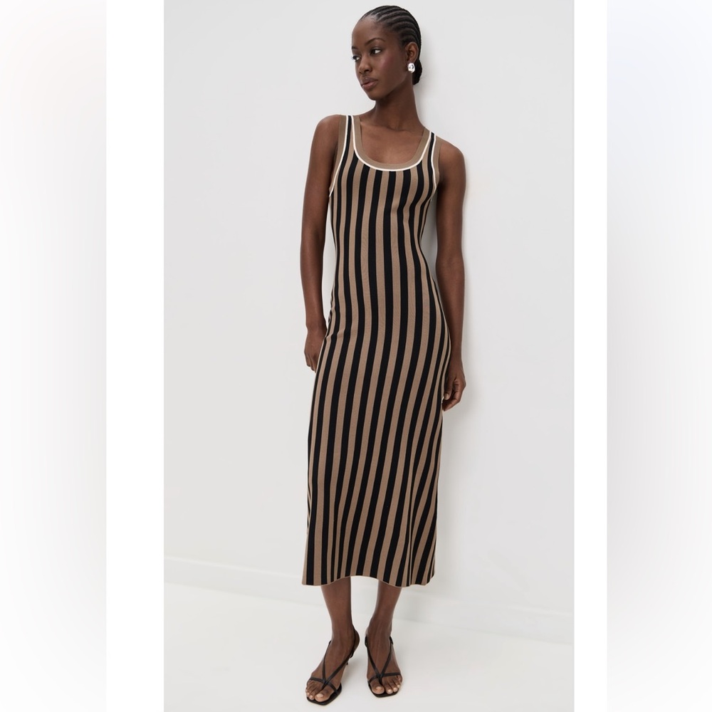 Shopbop Le Bop Striped Jacquard Dress Medium NWOT $278